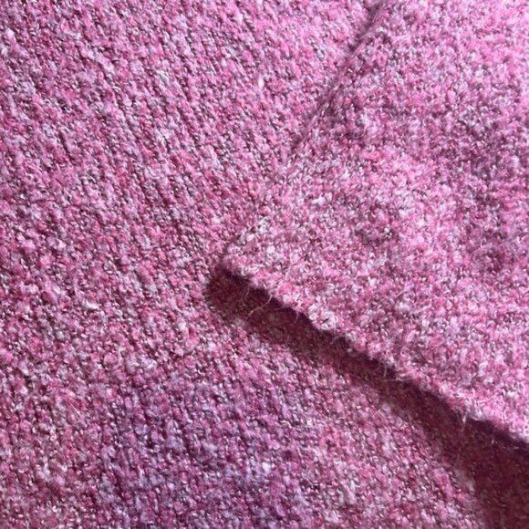 Sincerely Jules Womens Cozy Pink Cowl Neck Crop Bell Sleeve Sweater M Boho - Picture 7 of 9